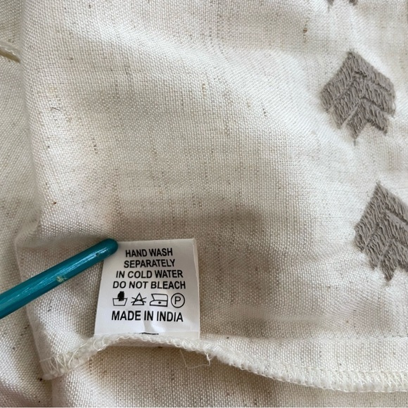 Meena Mehal Linen Embroidered kimono cardigan Size M - Picture 8 of 11